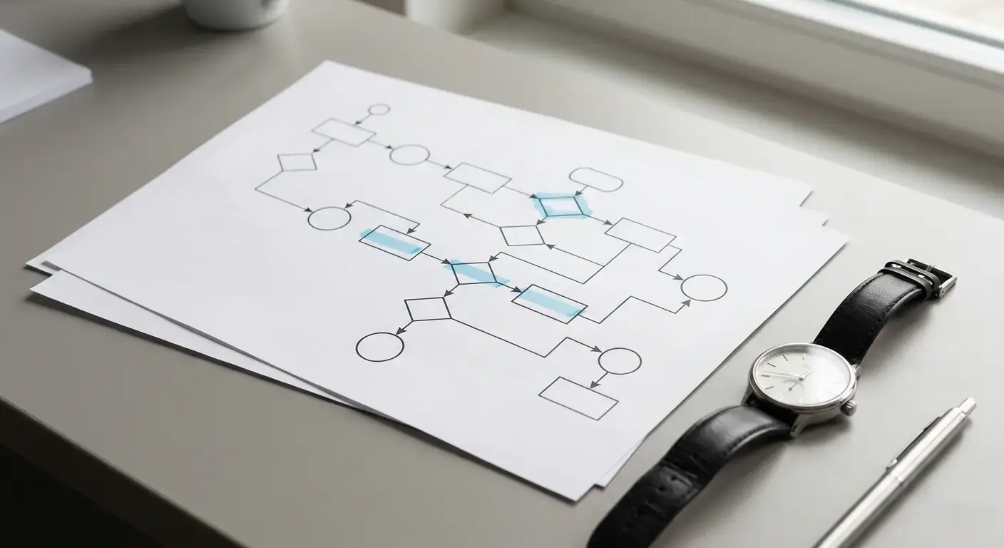 Schematische Darstellung eines mehrstufigen Auszahlungsprozesses mit Zeitintervallen