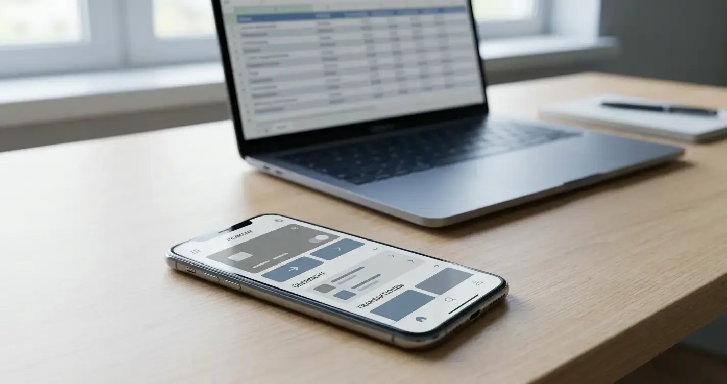 MuchBetter-App auf Smartphone neben Laptop mit Wettanbieter-Vergleich