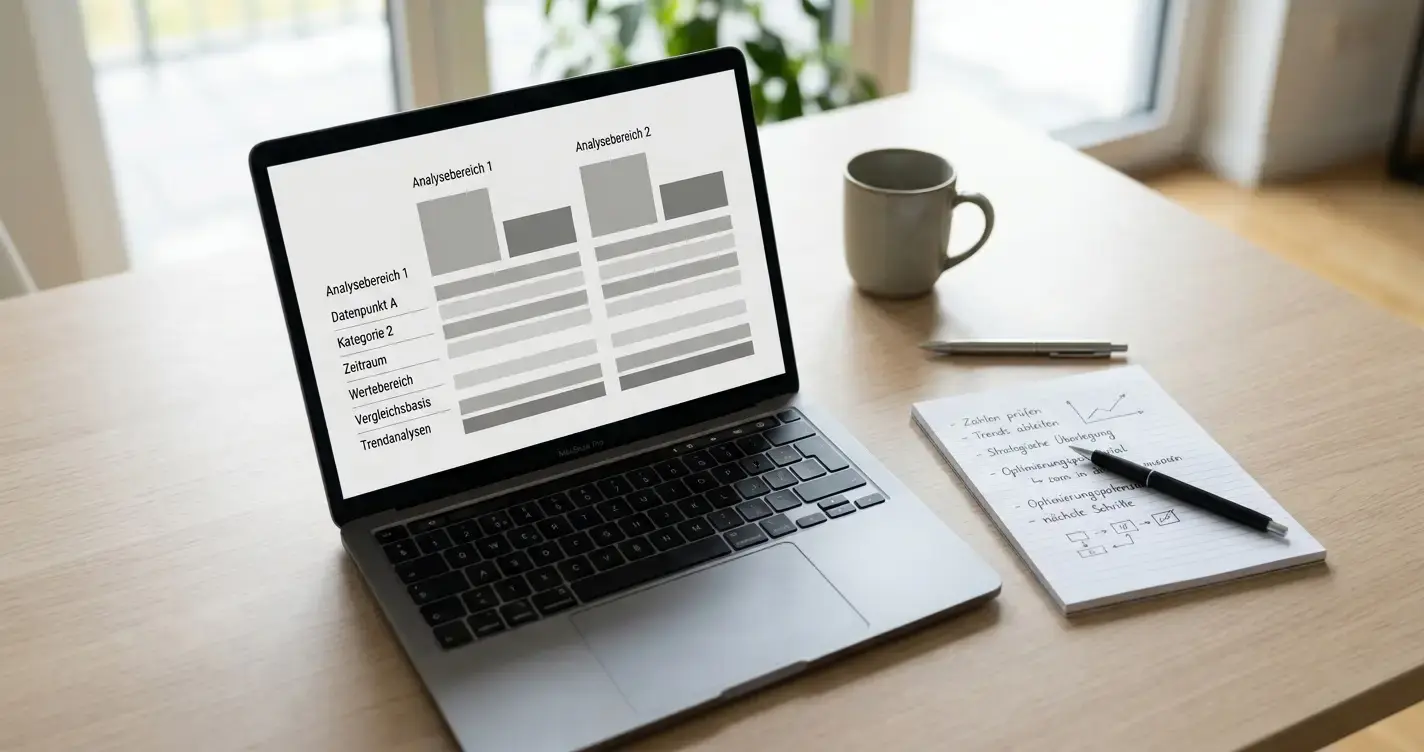 Vergleich von Wettanbietern am Laptop mit Fokus auf Quotenanalyse