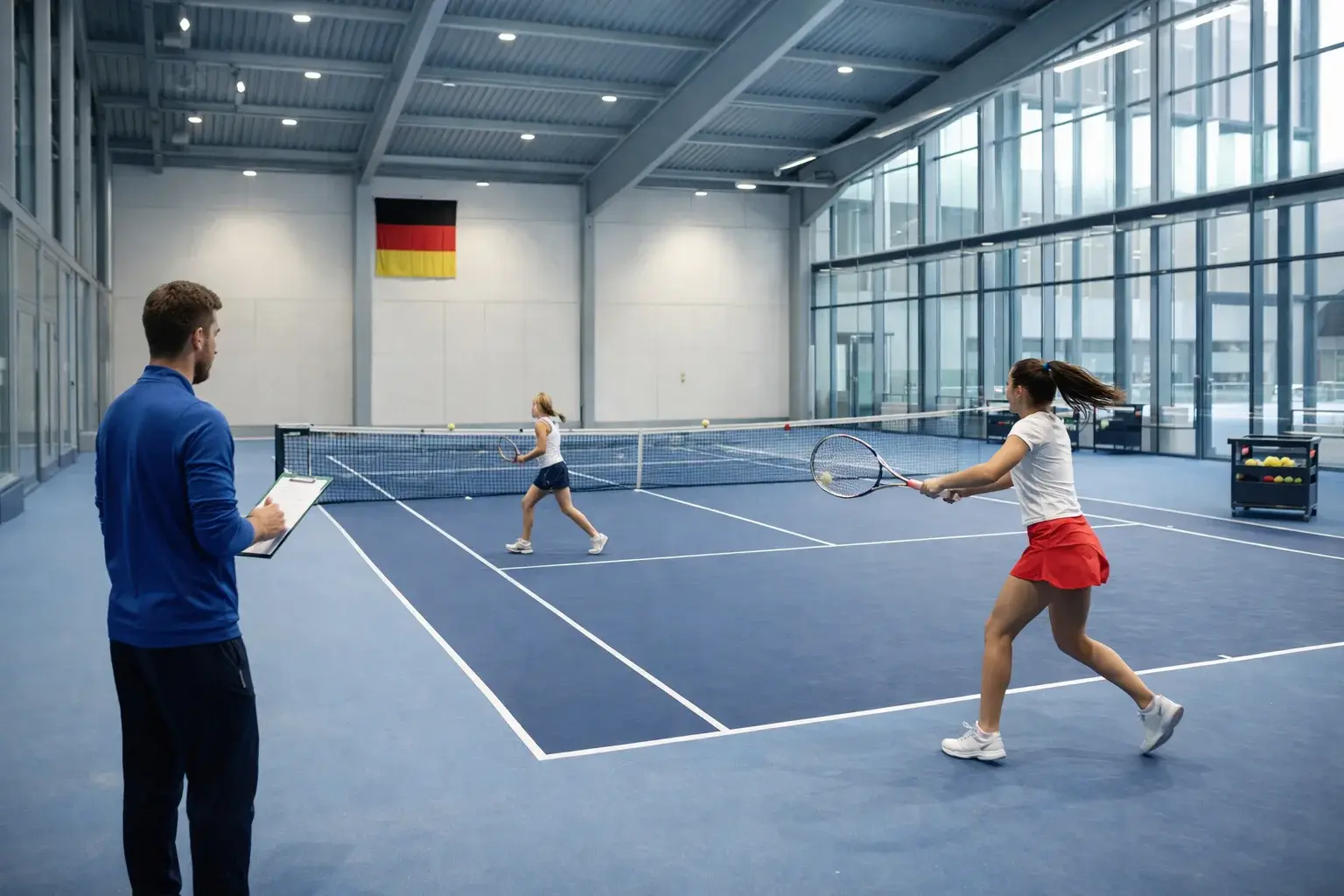DTB-Bundesstützpunkt — modernes Tennis-Leistungszentrum mit Indoor-Plätzen in Deutschland