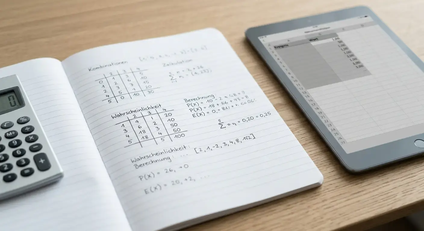 Mathematische Berechnung von Kombinationswetten