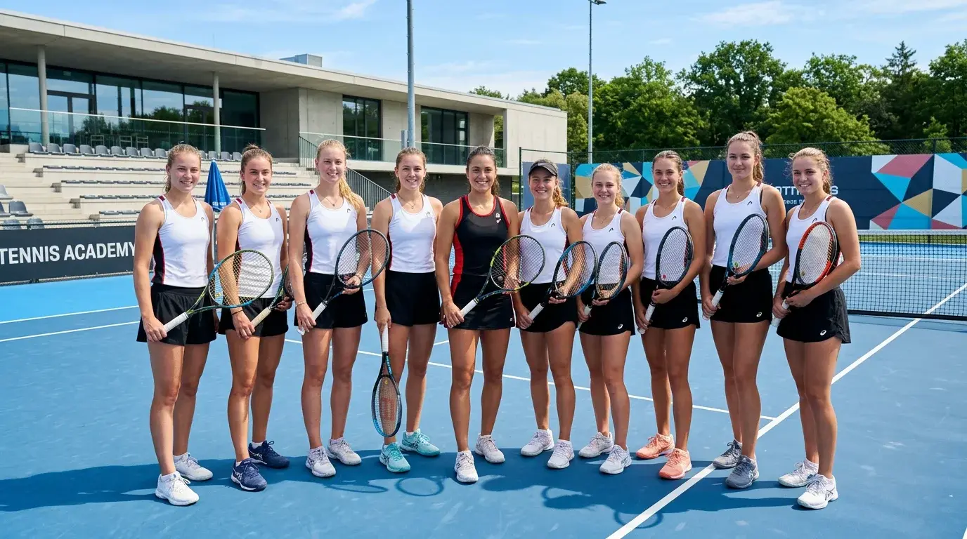 Porsche Talent Team 2025 — junge deutsche Tennisspielerinnen beim Training